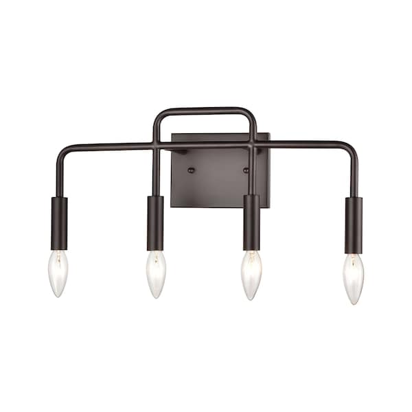 Park Slope 185'' Wide 4Light Vanity Light, Oil Rubbed Bronze